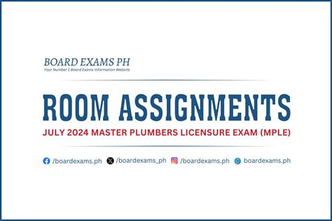 master plumber room assignment feb 2024|PRC Room Assignments for February 2024 Master Plumber Licensure .